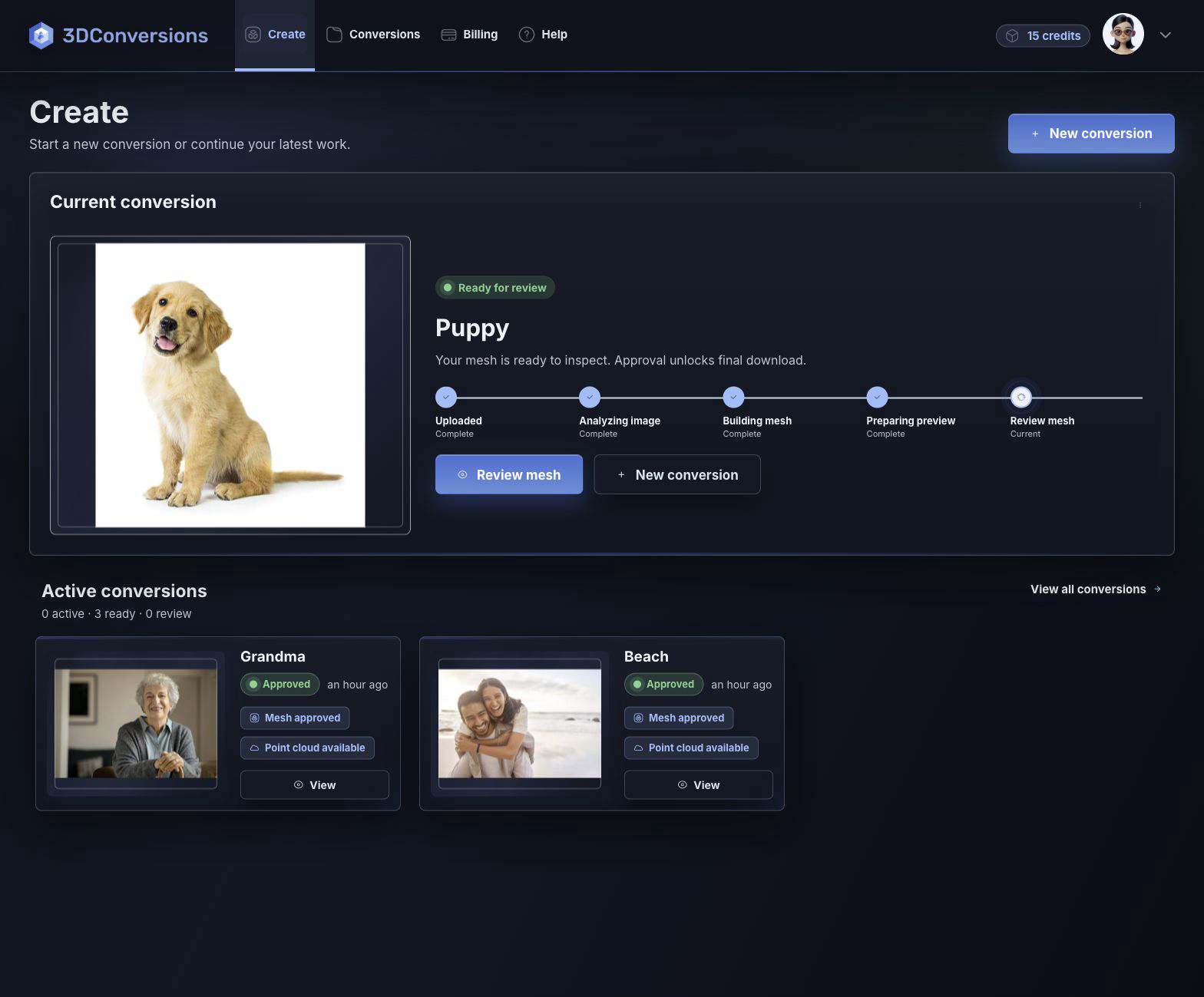 Processing and review timeline