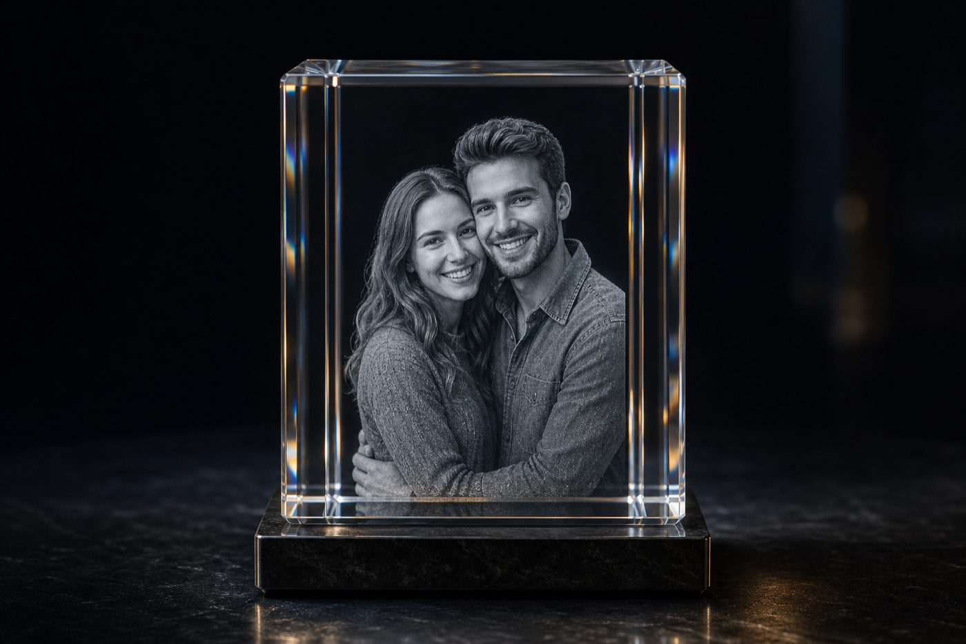 Crystal engraving product example